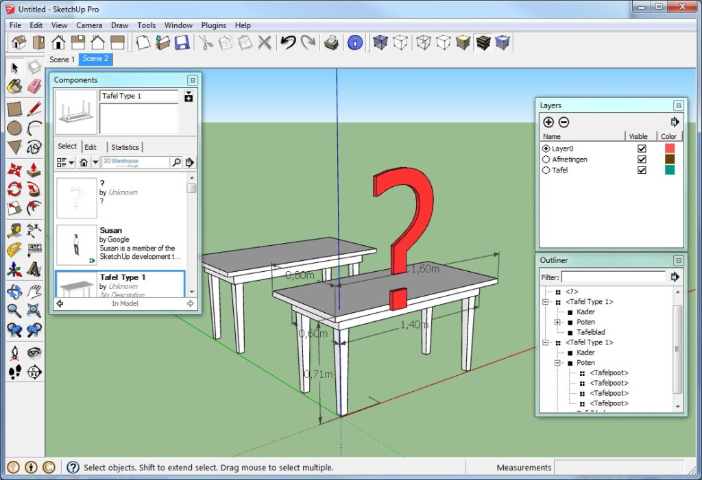sketchup layers manager
