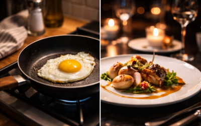 Een ei bakken of een 3-sterren menu?
